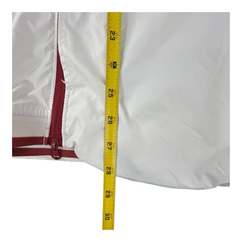 Arkansas Razorbacks Nike Jacket Mens S Windbreaker 1/4 Zip White On-Field - Picture 8 of 16